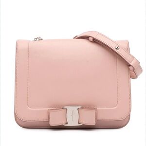 Pink Leather Shoulder Bag